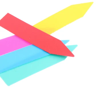 100PCS 5*1cm Garden Plant Labels PVC Plant Tags Nursery Markers Flower Pots Seedling Labels Tray Mark Tools Pot Waterproof Mix