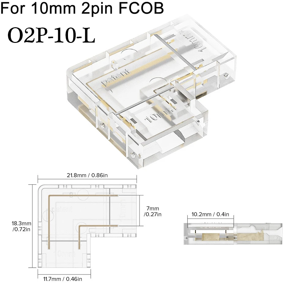 ตัวเลือกสินค้า ตัวเชื่อมต่อ LED 90 องศา Solderless สำหรับ Strip