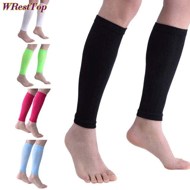 1Pair Unisex Leg Warmers Calf Compression Sleeve for Men Women, Footless  Socks for Running, Cycling, Shin Splint Support Relief - AliExpress