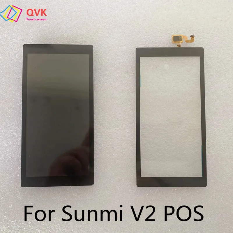 5.5 Pollici Per Sunmi V2 Terminale Pos Pda Android Registratore Di Cassa Portatile Display Lcd Schermo Di Montaggio Lcd Sensore Touch Screen V2