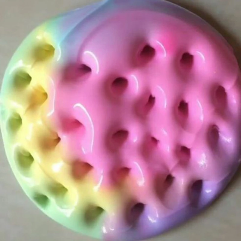 100ml Rainbow Slime Fluffy Floam Kids Modeling Clay Toys Polymer Educational Toys Safe Cotton Slime Anti Stress Plasticine Gifts clay charm toys slime kit modelling clay fluffy slime