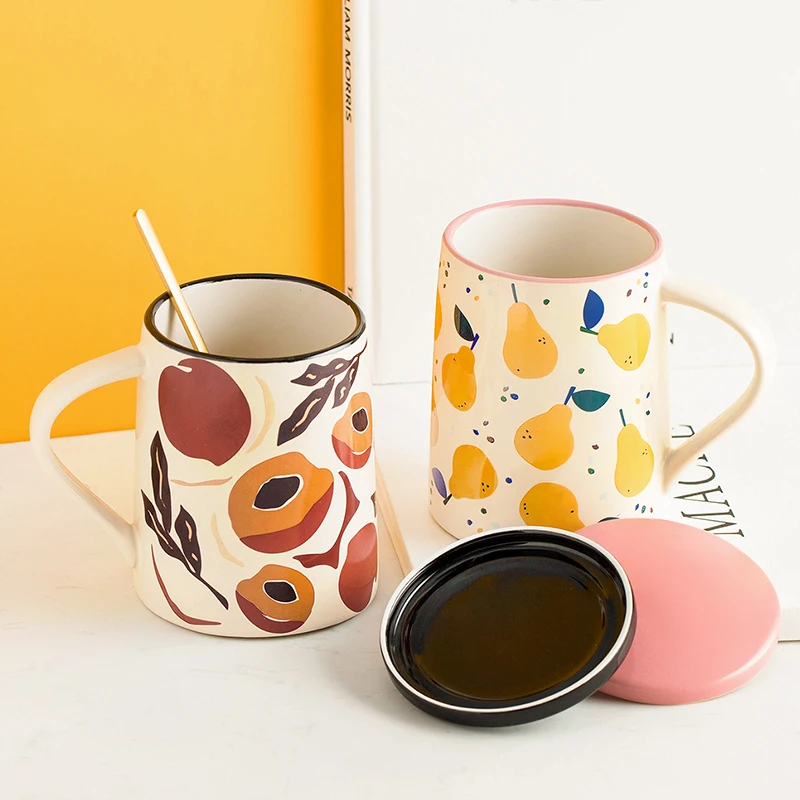 

Fashion Ceramic Mugs Coffee Cups Aesthetic Home Creativity Mugs Cute High Quality Minimalist Art Luxury Canecas Mug Cute Cup