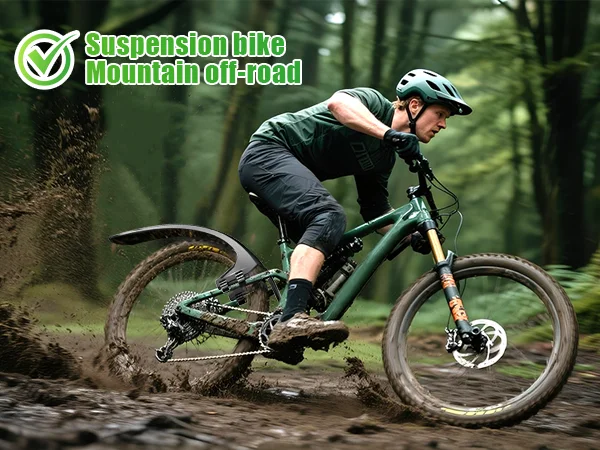 RBRL Vollständiger Hinterrad-Schutzblech Spritzschutz für 27,5 29 Zoll MTB E-Bike Schnellverschluss-Schutzblech für Fahrradschutz – Detail 1