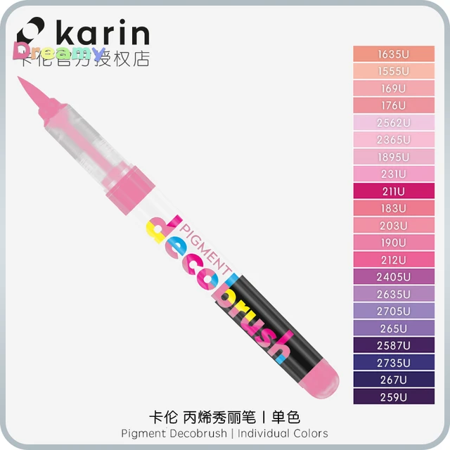 Karin DEcoBrush Markers Floral Individual Colours, Non-toxic Paint, Once  Dry, Is Permanent, Light-resistant and Waterproof - AliExpress