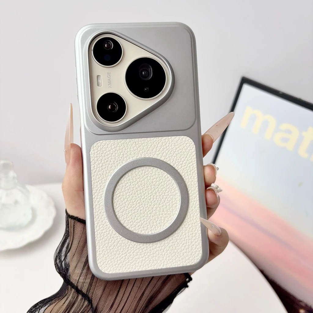 Elegant Lychee Texture Shockproof Phone Case - 6 Color Options