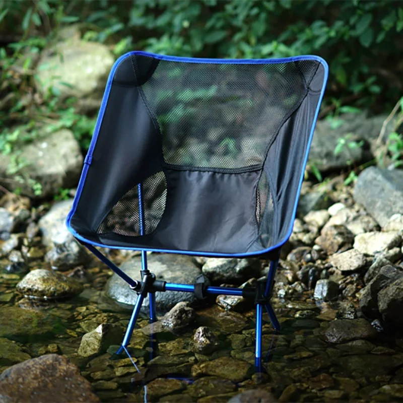 New Outdoor Moon Chair Ultra-Light Folding Camping Chair Portable Leisure Backrest Aluminum Alloy for Backpacking fishing 6