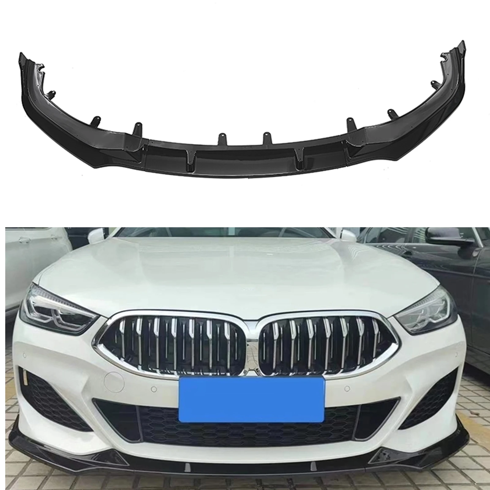 

Front Bumper Spoiler Blade Lip Lower Splitter Guard Plate For BMW 8 Series G14 G15 G16 840i 840i 840d M Sport 2018-2021
