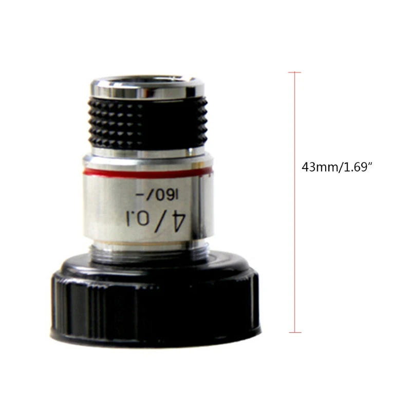 Lab Consumables 4X 10X 40X 100X Microscope Objective Lens Achromatic Objective