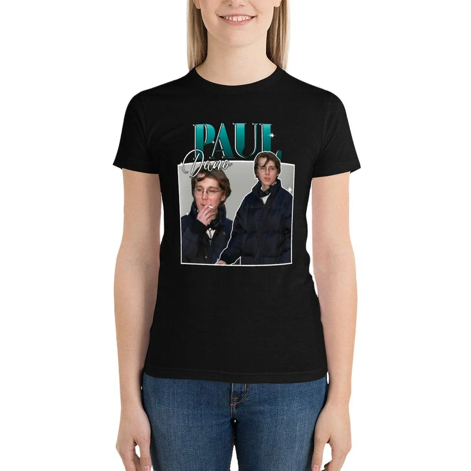 

paul dano retro t shirt T-Shirt plus size tops oversized female t-shirt dress for Women sexy