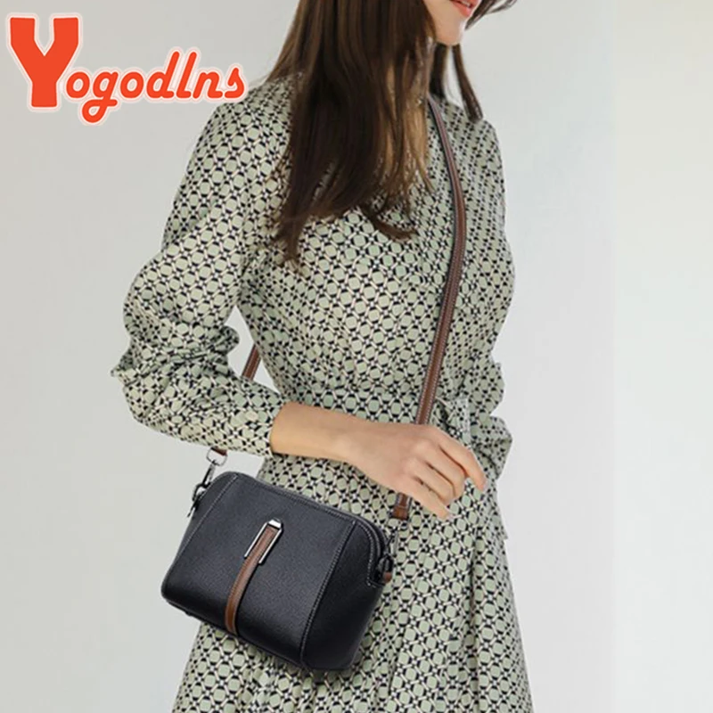 Fashion Shell Bags Women Soft Leather  Shoulder Messenger Bags Casual Ladies Crossbody Bag Shopping Phone Handbag