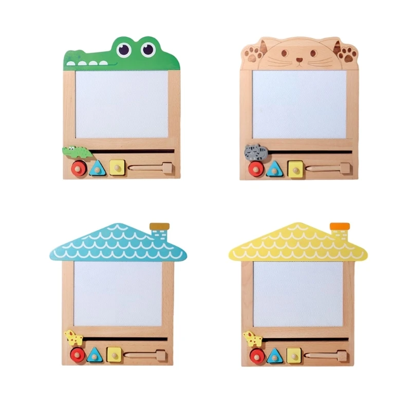 

Kids Wooden Drawing Board Toy Magnetic Board Kindergarten Activity Toy