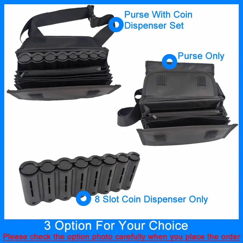 Coin Holder Multi Pocket Waist Bag Euro Coin Holder Portable Coin Storage Money Box Wallet Purse For Waiter Driver Cash Money Phone Safe
