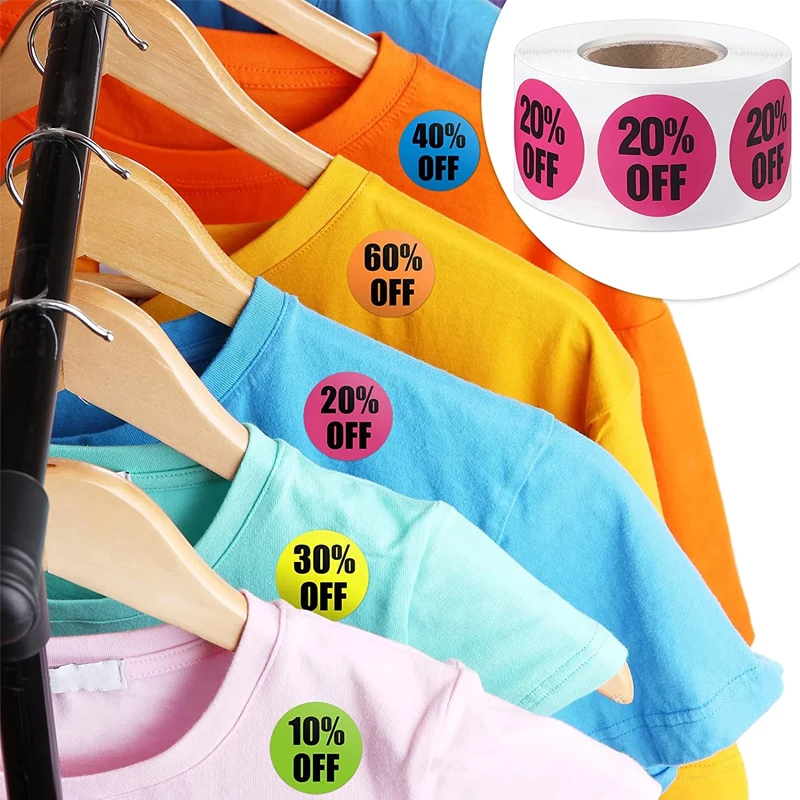 500pcs Discount Promotion Stickers