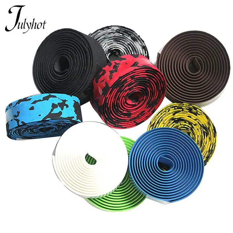 EVA Bicycle Handlebar Tape 2PCS bike handlebar tape Cycling Mountain Bike Handle Belt Reflective Wrap Road Bike Belt With Bar Plugs