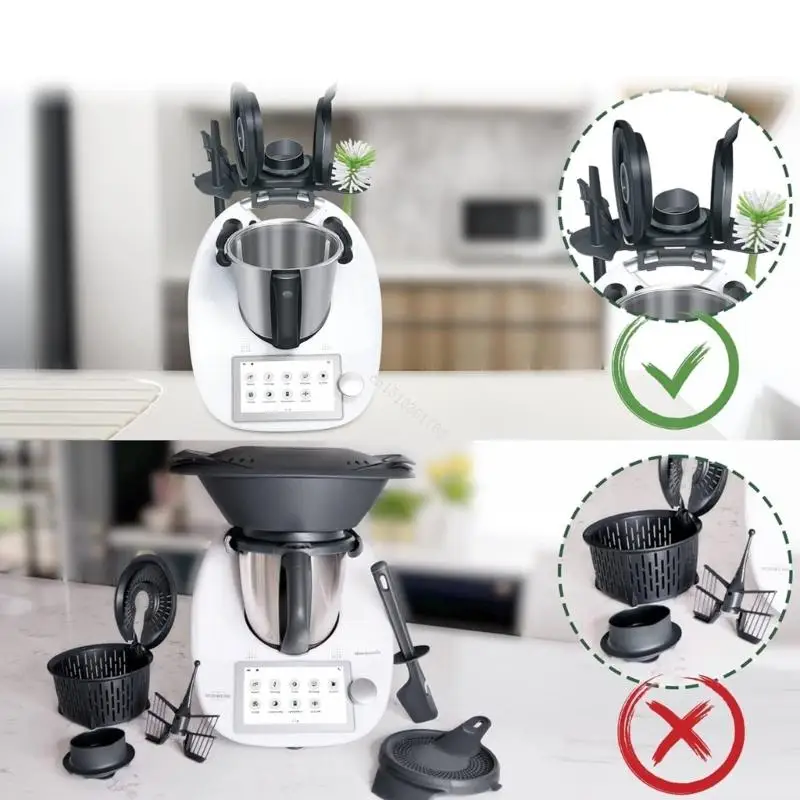 Multifunctional Organiser Stand Kitchen Accessories Kitchen Storage Rack Holder Organiser Holder for TM5 TM6 Accessories