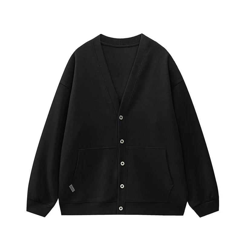 Big 6xl 7xl 8xl 140kg Men Cotton Cardigan Jacket Men's Casual Loose Oversized Coat Button Up Spring Autumn Plus-sized Cardigan 4