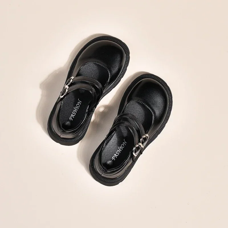 Children Performance Girls Leather Shoes for Party Wedding Glossy Matte Fashion Kids Princess Loafers Spring Autumn