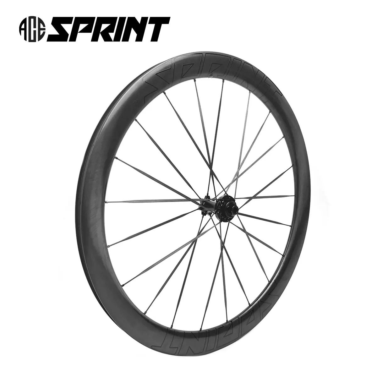 AcesprintSuperLightUDCarbonSpokesRoadBikeCarbonWheelsetDisc