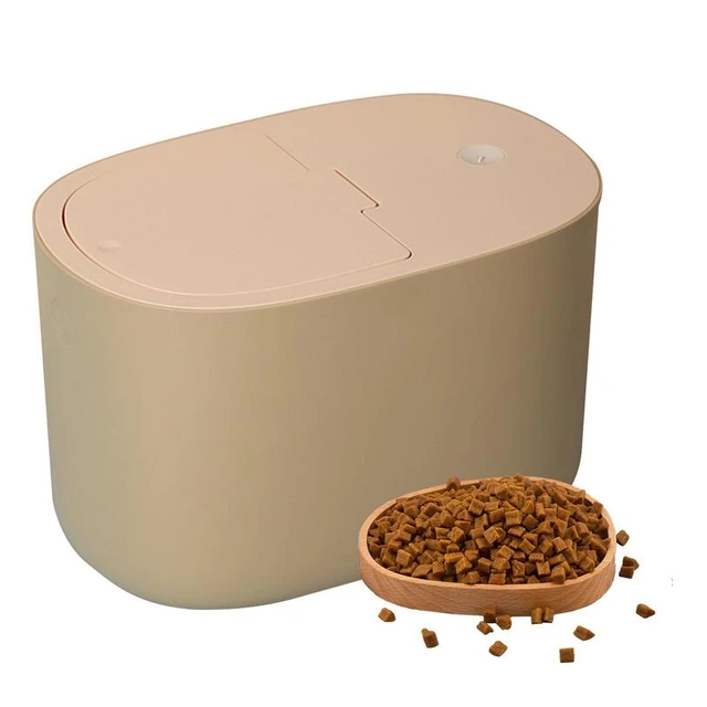 Pet Dog Food Storage Bag Bucket,Collapsible Waterproof Travel Dogs Cats  Food Feeding Snack Bowl Container Barrel