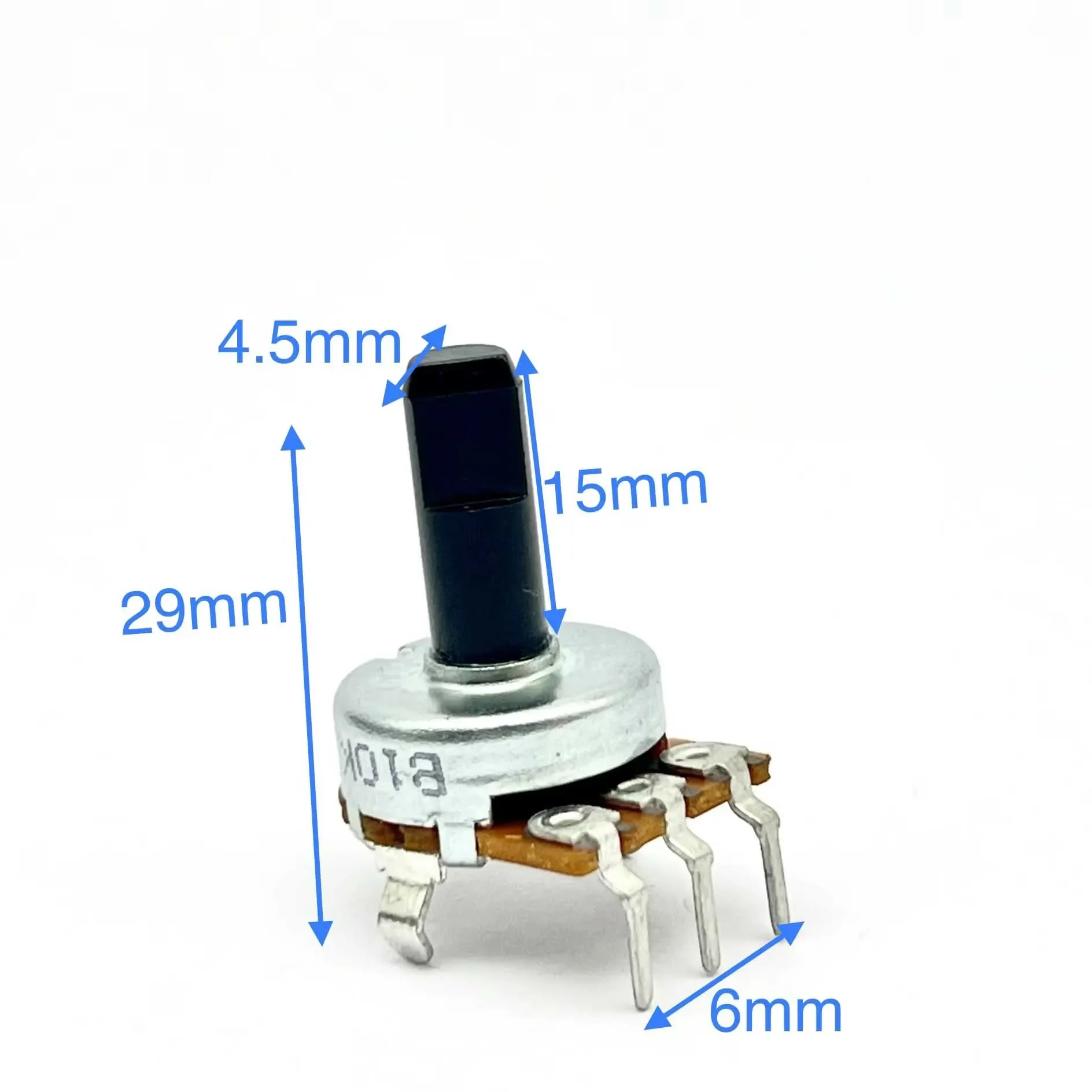 Alpha 161 single potentiometer B10K 3-foot vertical audiophile audio half-axis 15MM with center point