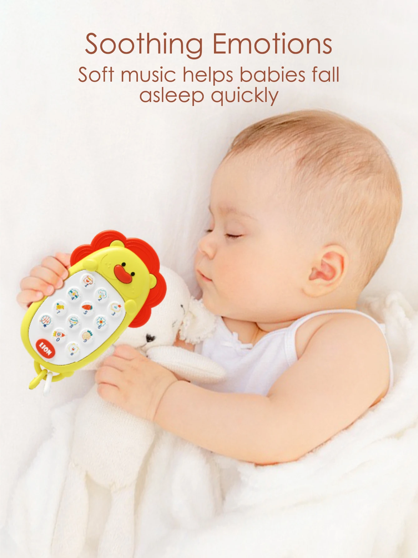 Children's Mobile Phone Toy Can Chew on Babies Early Education Toy Baby Model Music Travel Comfortable cell phone toy learning toys