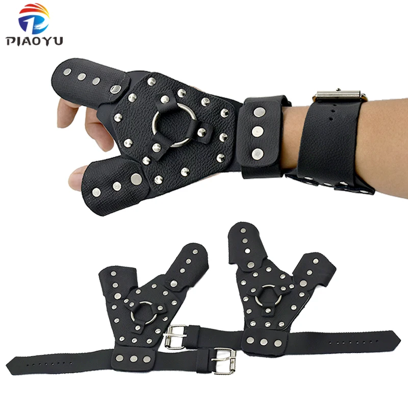 Fishing Handguard Wristband Slingshot Protective Gloves Adjustable Strap Outdoor Hunting Accessories For Left/Right Hand slingshot accessories