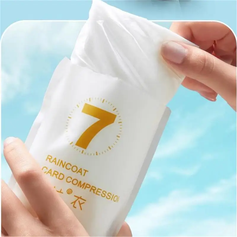 Portable Thickened Raincoat Travel Outdoor Rainwear Waterproof Women Men Disposable Camping Rain Cover Travel Supplies