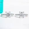 AnuJewel 3ct D Color Radiant Cut Moissanite Engagement Gold Plated 925 Sterling Silver Rings For Woman Customs Jewelry Wholesale 4