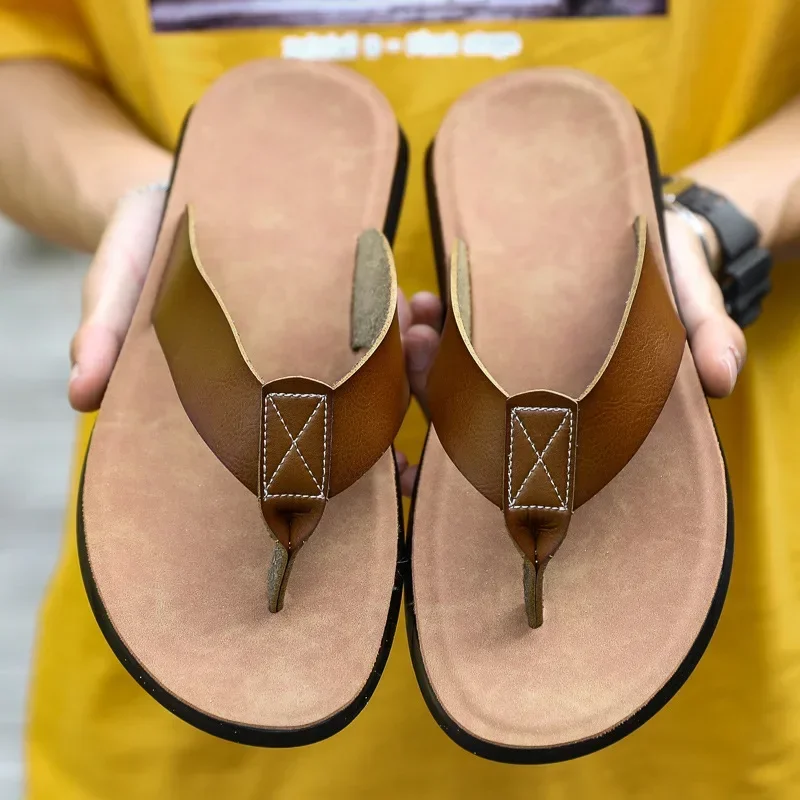 Flip Flops Men Slippers 2025 Summer New Outdoor Wear-Resistant Non-slip Male Shoes Beach Fashion WaterProof Flat Sandals for Men - 6
