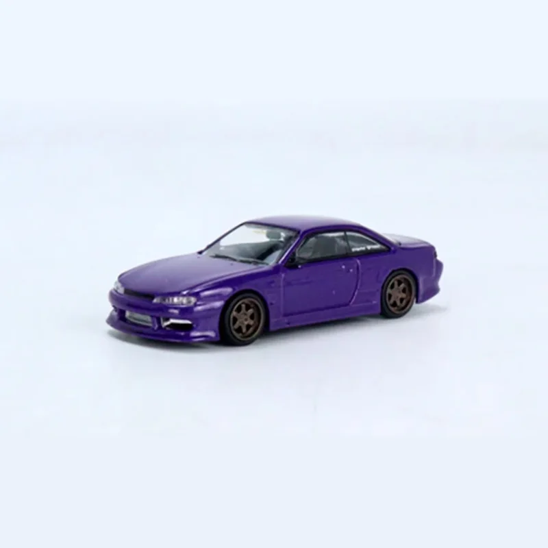 다이캐스트 체중계 Silvia S14 럭셔리카 로고 진미 합금 자동차 모델 정적 금속 소장용 장난감, 휴일 선물, 1:64