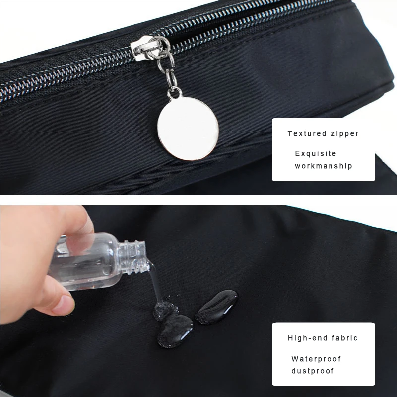 Makeup Organizer Makeup Bag Women's Cosmetic Brush Bag Travel Organizer Makeup Brushes Fold Tools Rolling Bags Waterproof Nylon Case
