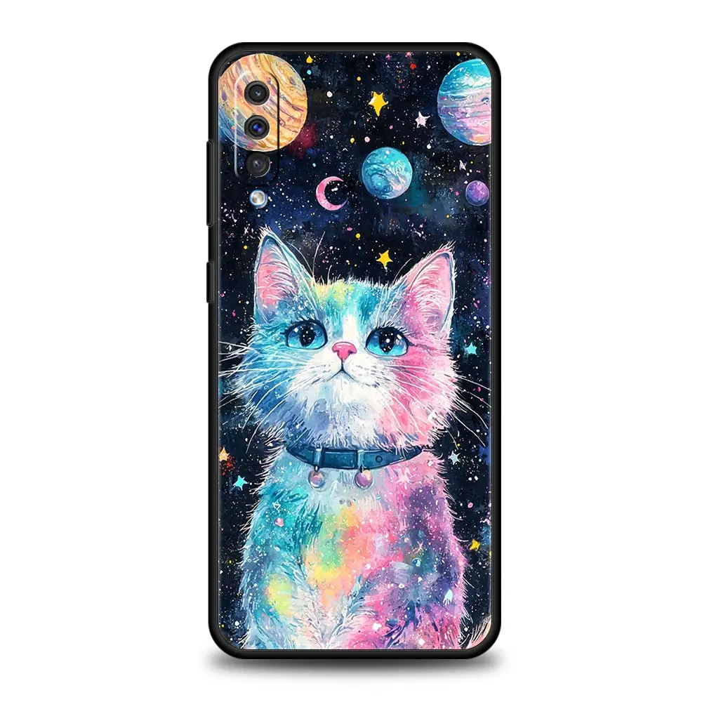 Van Gogh Starry Sky Cat Art Phone Case Cover