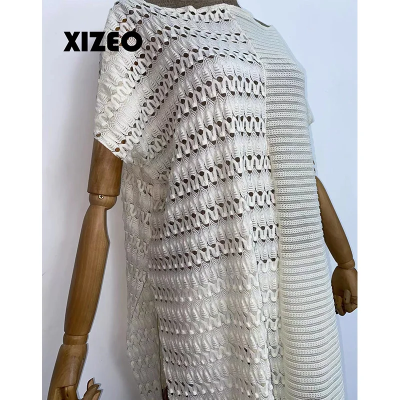 XIZEO  Elegant Autumn Winter Women Cardigan Kaftan Transpare African Holiday Free Size Long Sleeve Party Wedding Gift Kimono