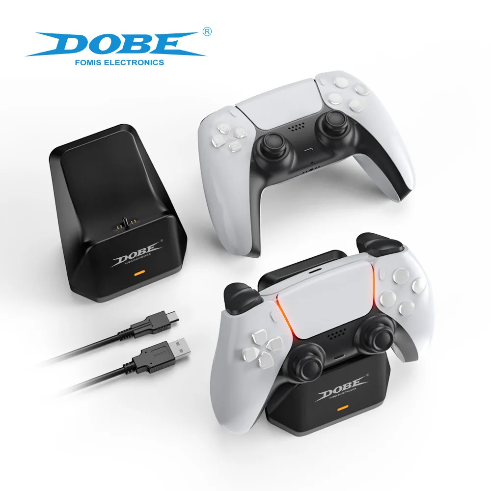 PS5 게임 컨트롤러용 싱글 시트 충전 거치대, P5 무선 블루투스 컨트롤러 충전기, PS5 핸들 시트 고속 충전
