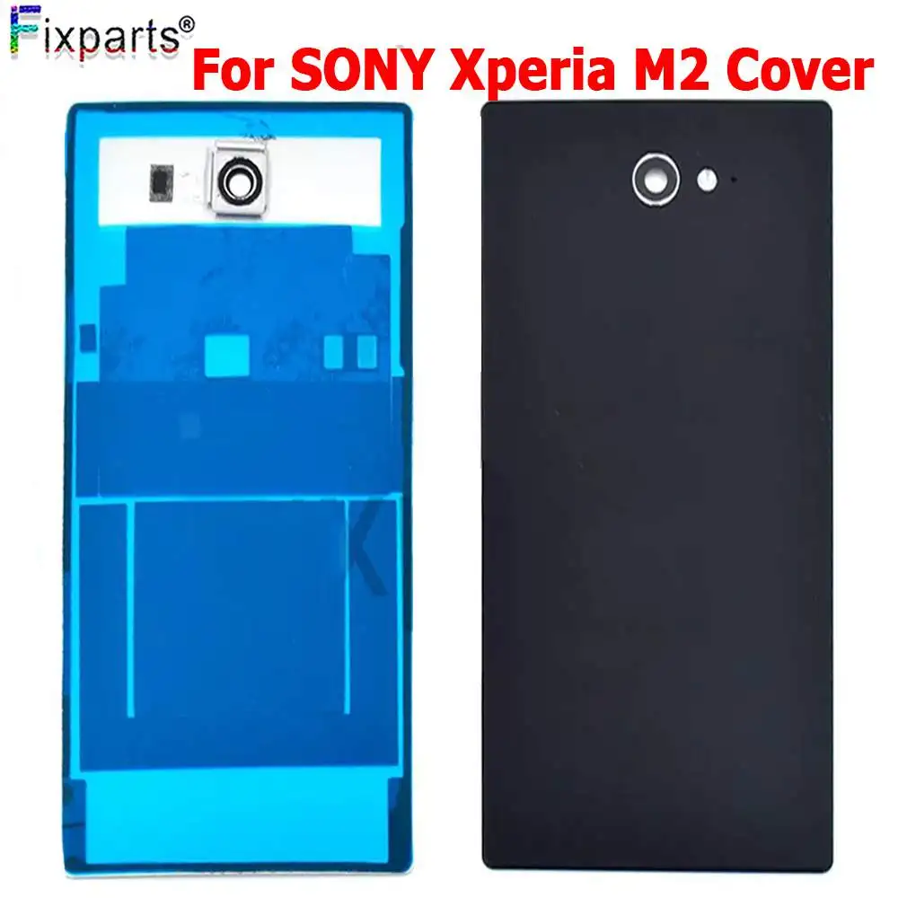 For 4.8&quot SONY Xperia M2 Aqua Back Battery Cover Rear Door Housing Case with NFC Replacement |