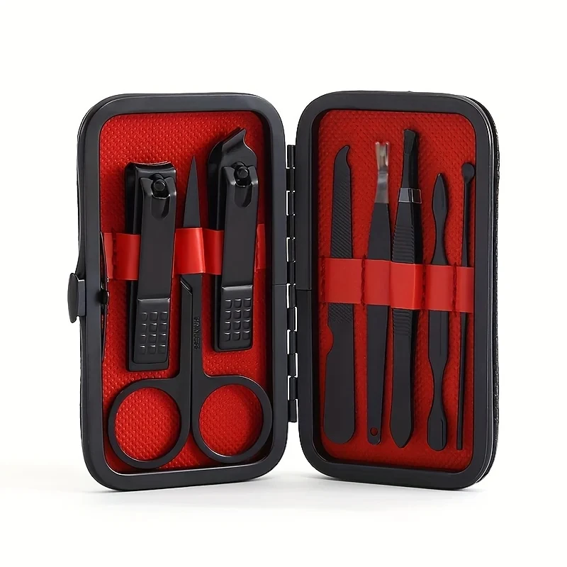 Pedicure Tool Set and Portable Manicure Stainless Steel Nail Cutter and Pedicure Scissors Set 8 pcs