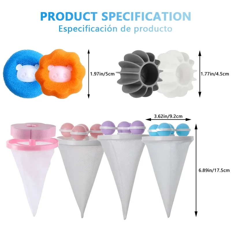 Pet Hair Remover Pet Hair Remover Washing Machine Floating Lint Filter Bag Reusable Laundry Ball Clothes Hair Cleaning Tools Cat Catcher