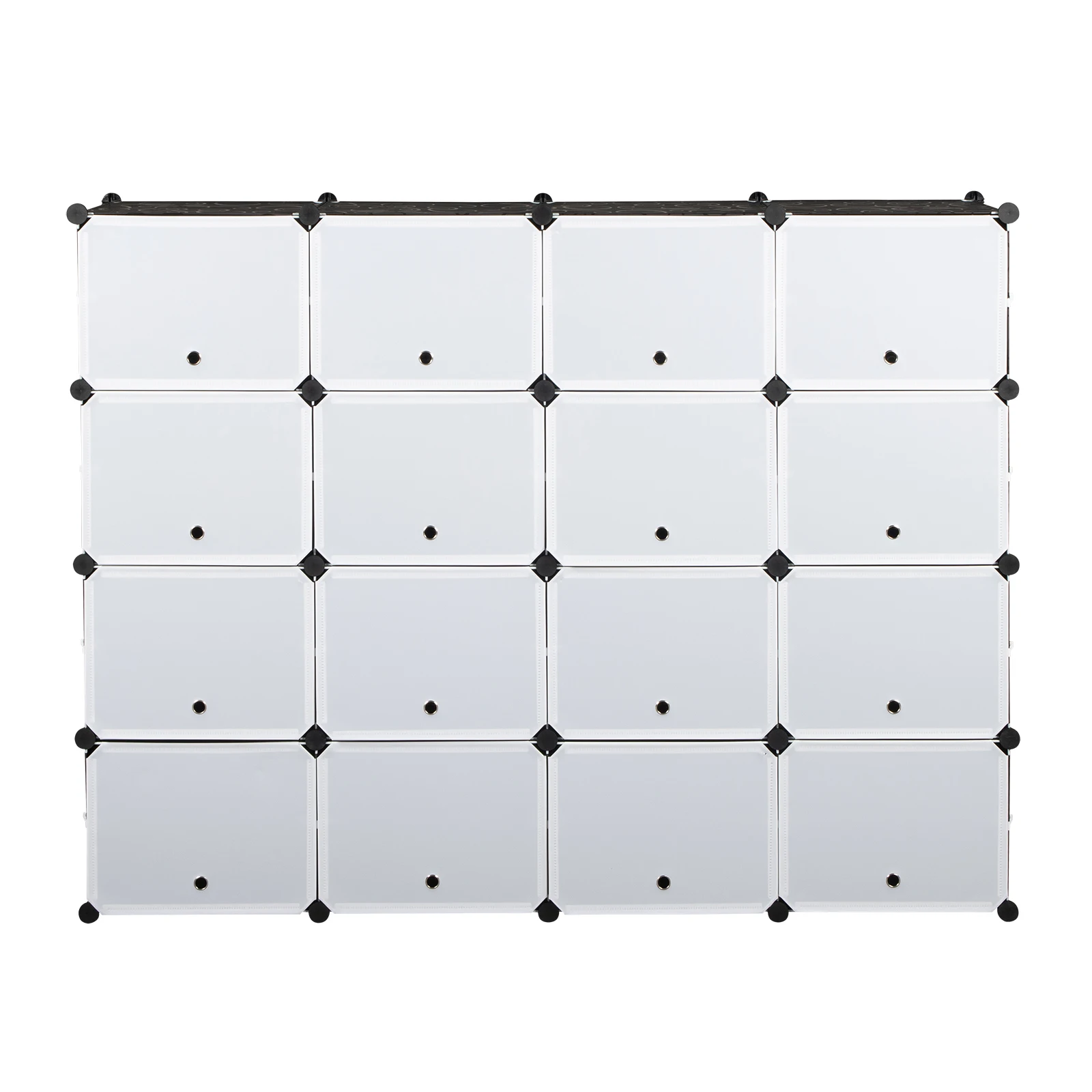 8-Tier Portable 64 Pair Shoe Rack Organizer 32 Grids Tower Shelf Storage Cabinet Stand Expandable for Heels, Boots, Black