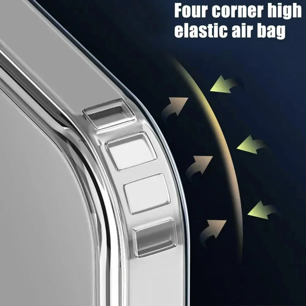 Magnetic Protection Shockproof Transparent Phone Case with MagSafe Compatibility