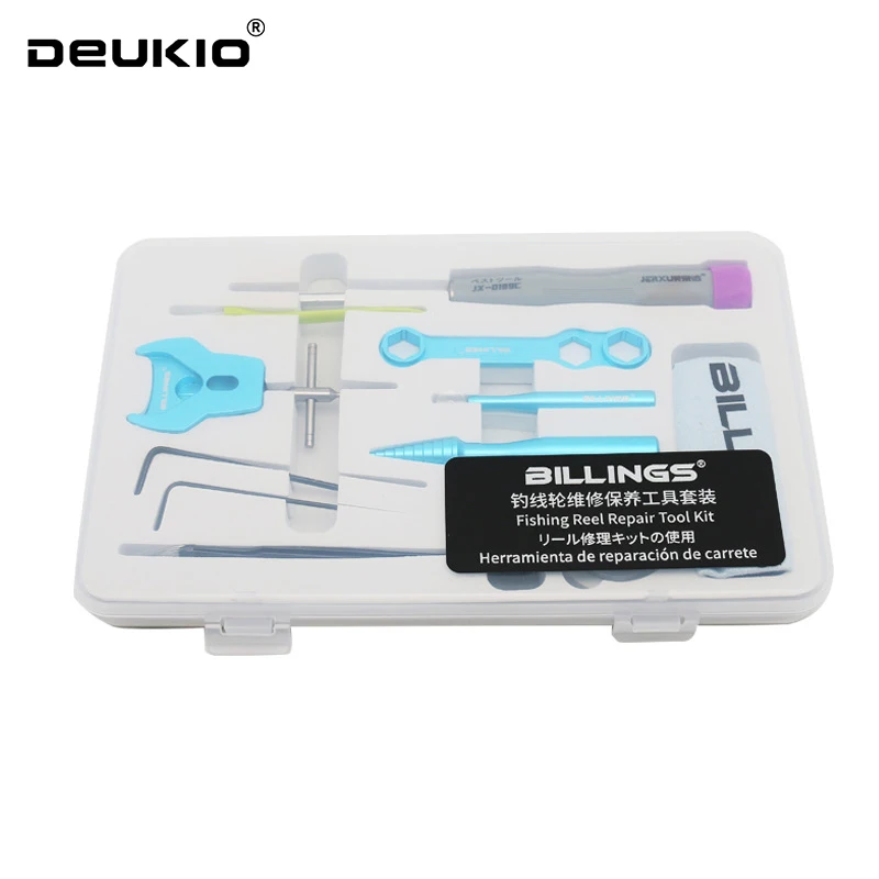 1 Set Fishing Reel Bearing Pin Remover Maintenance Wrench Screwdriver Tweezer Repair Tool Kit DIY Modified Baitcasting Reel