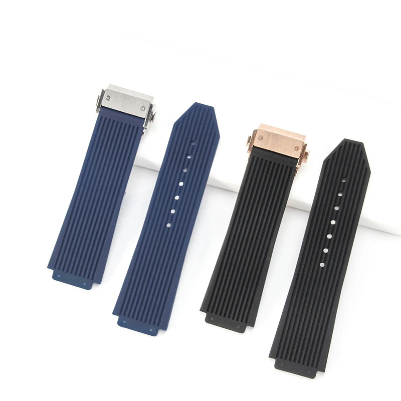 Silicone Waterproof Men's Watch Strap - Rubber Bracelet Wristband Accessory