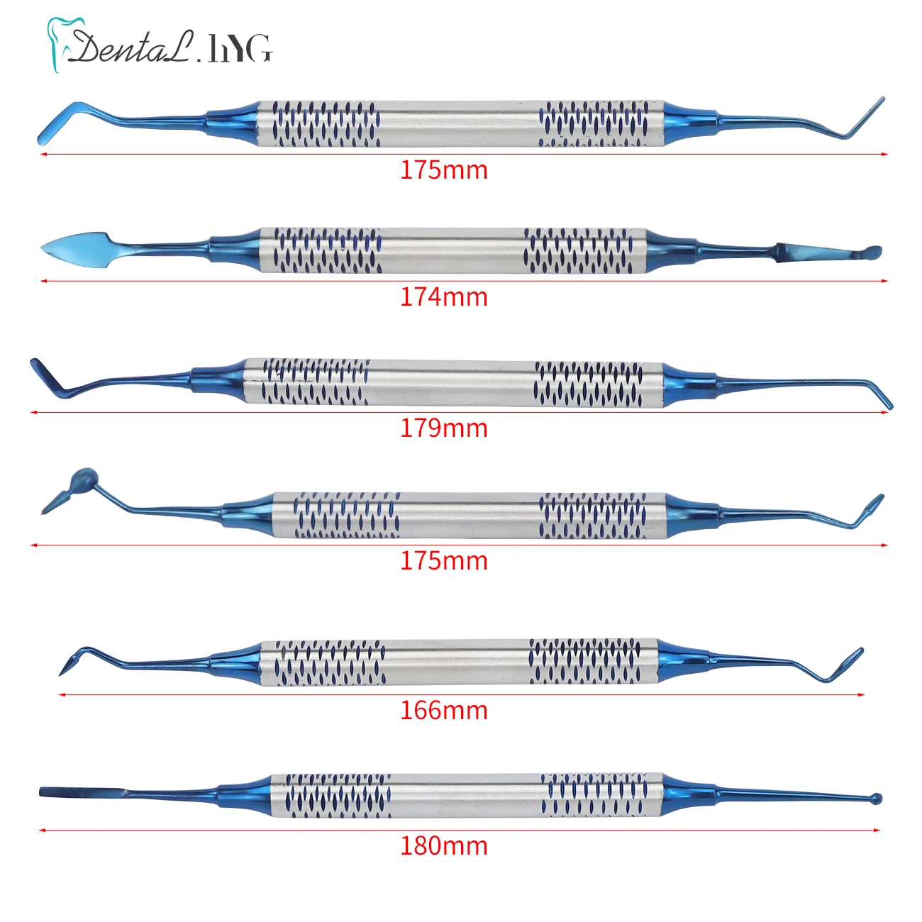 6 قطعة/المجموعة الأسنان مركب الراتنج ملء ملاعق مزد...