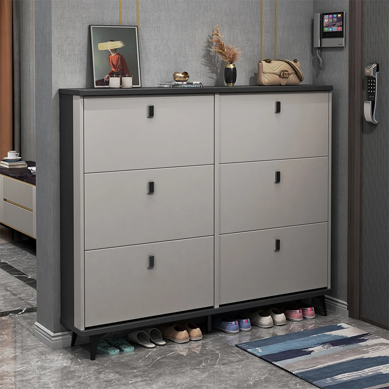 

Designs Entrance Shoe Cabinet Luxury Nordic Turnable Ultra Thin Shoe Cabinet Kids Narrow Organizador De Zapatos Furniture