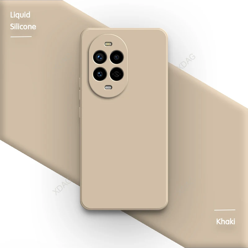 Premium Liquid Silicone Soft Phone Case with Lens Protection - Square Design in Elegant Finish