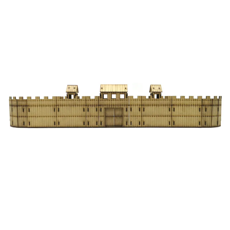 1/72 Fortress Building Assembled Model Legion Camp Wooden DIY Scene Decorations Handmade Gifts 4
