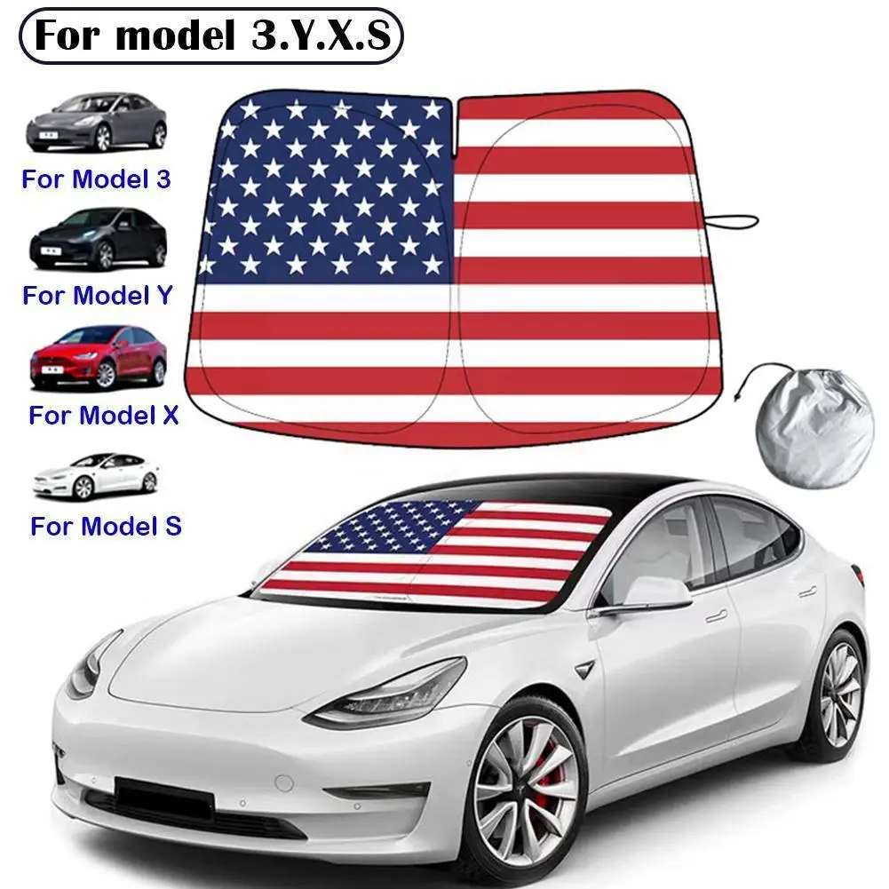 

Зонт от солнца на лобовое стекло Tesla Model 3 Y S, складной солнцезащитный козырек для автомобиля, солнцезащитный козырек на лобовое стекло, Sunsha N1E7