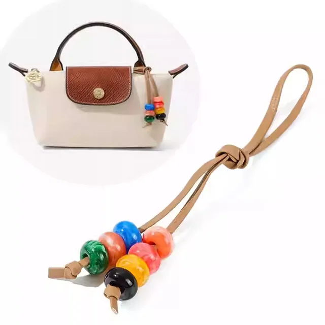 Colorful Beaded Decorative Chain for Longchamp Mini Bags Into Colorful Handheld Non Destructive Modification Shoulder Straps 4