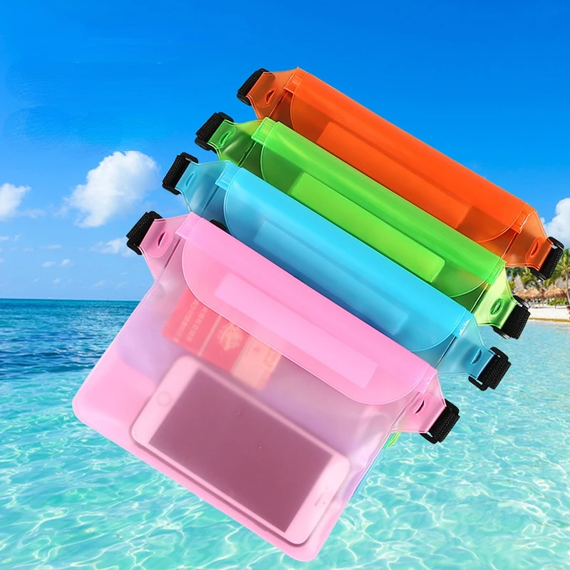 3 Layers High Waterproof Sealing Swimming Bag Large Size Transparent