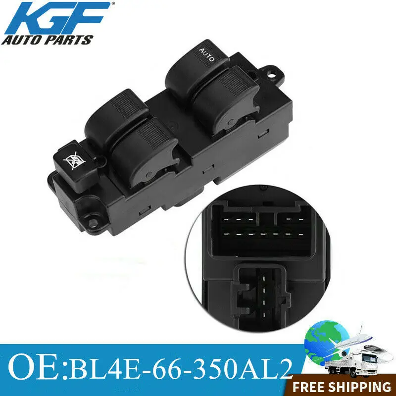 

For Mazda 6 03-05 BL4E-66-350AL2 Front Left Window Control Switch BL4E-66-350AL2