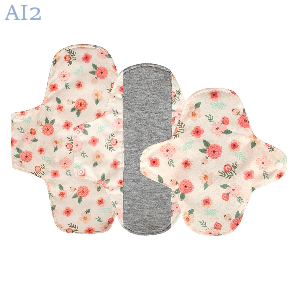 3PCS Different Period Pad Care Cloth Menstrual Postpartum Panty Liner Menstruation Reusable Sanitary Pads For Teens maternity